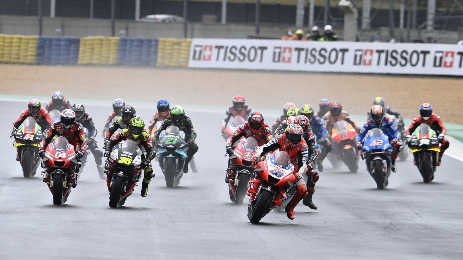 Start of the 2020 French MotoGP